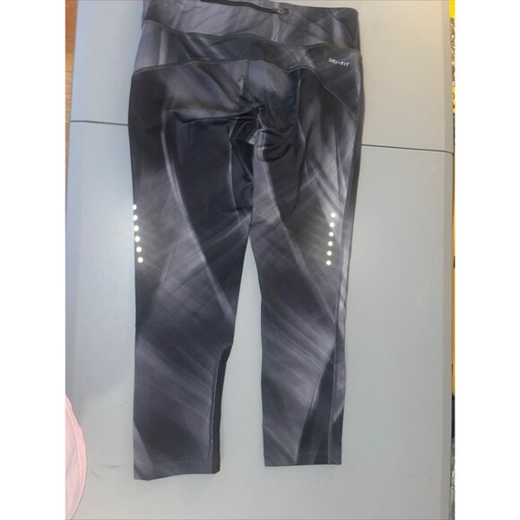 Nike Dri-FIT Womens Running Leggings S Black & Grey - Picture 3 of 11